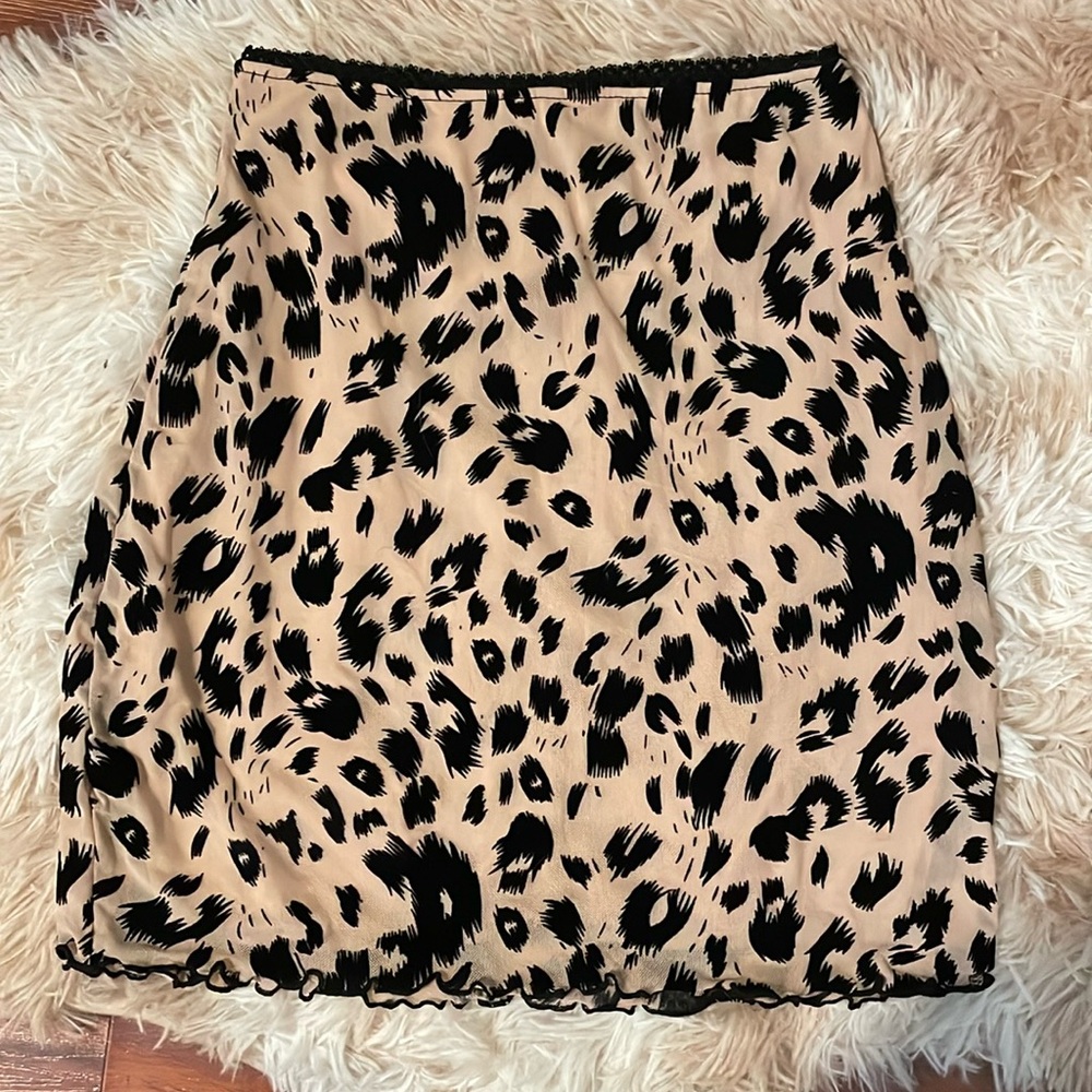 Windsor Major Trendsetter Leopard Print Mini Skirt